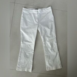 THEORY WHITE COTTON DRESS PANTS SIZE 6